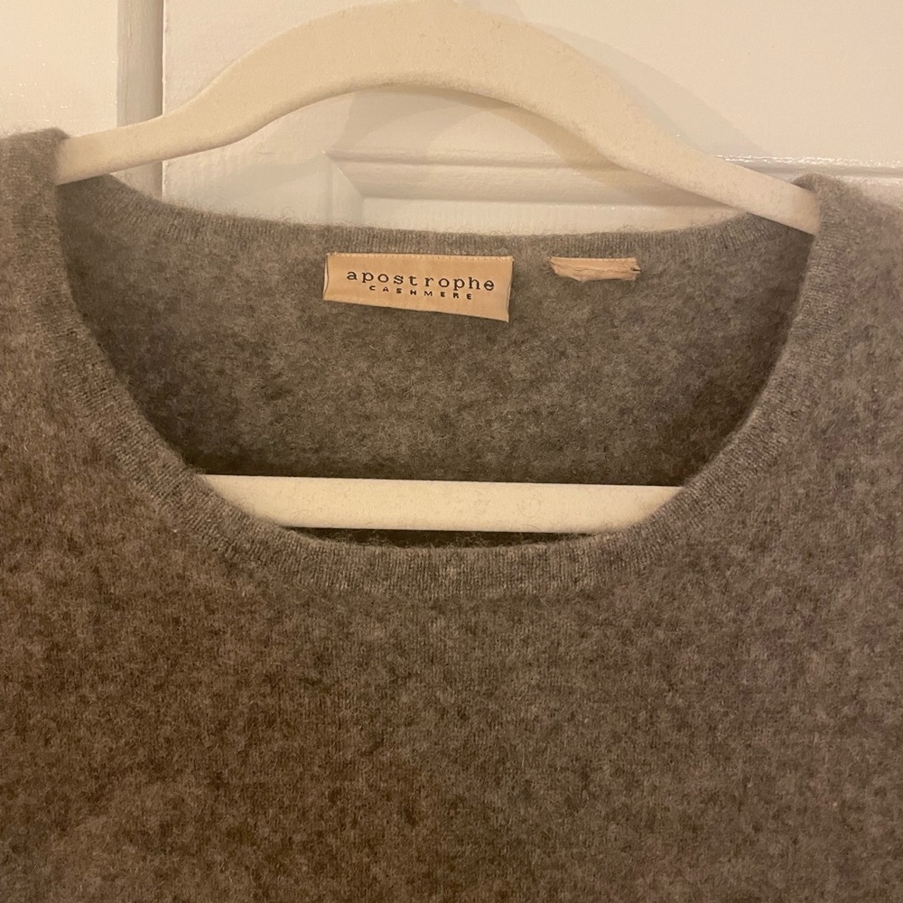 Vintage grey cashmere t shirt top by Apostrophe, no sign of wear - Picture 3 of 4